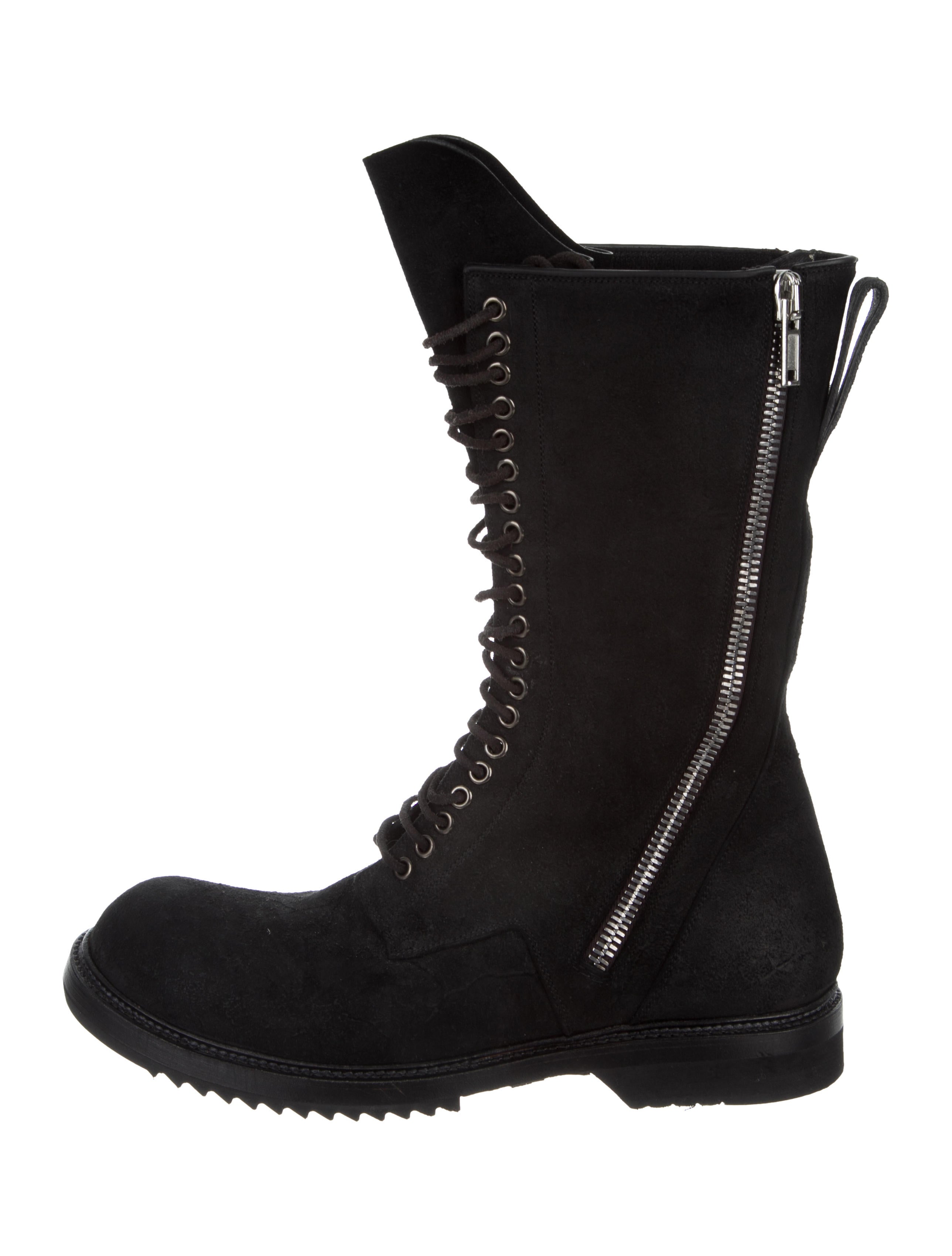 『極稀少』rick owens boots 19ss Rick Owens Cyclops Combat Boots w/ Tags - Black Boots, Shoes