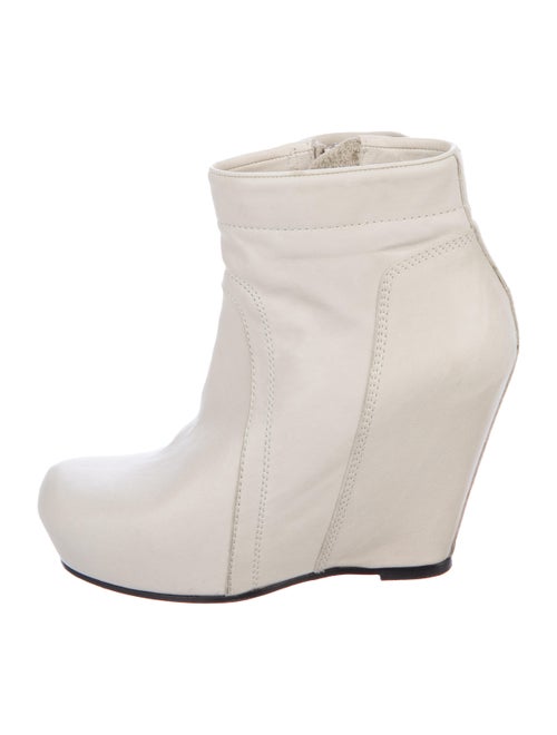 Rick Owens Leather Square-Toe Boots