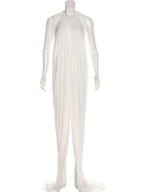 Rick Owens Sleeveless Maxi Dress White