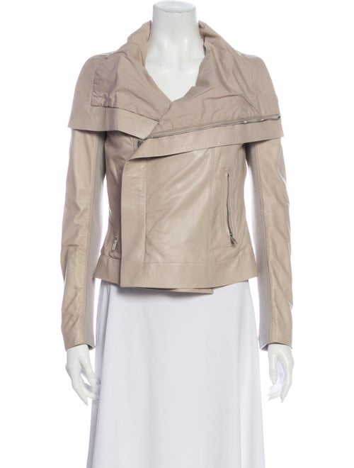 Rick Owens Lamb Leather Biker Jacket
