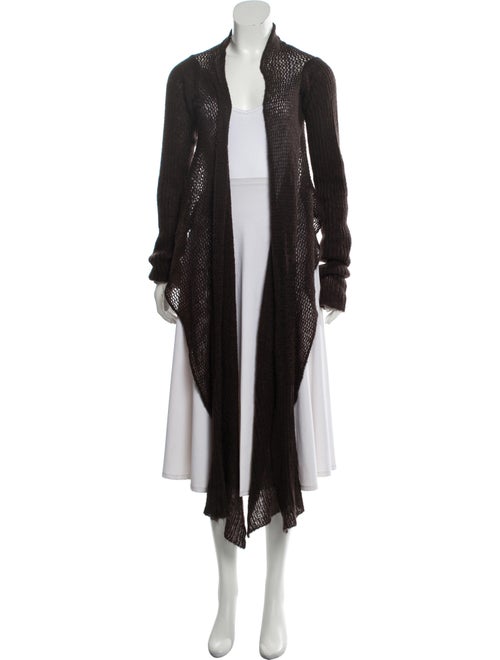 Rick Owens Open Front Sweater Brown