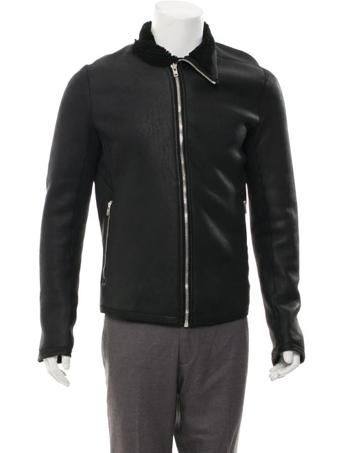 Rick Owens Shearling Jacket Black