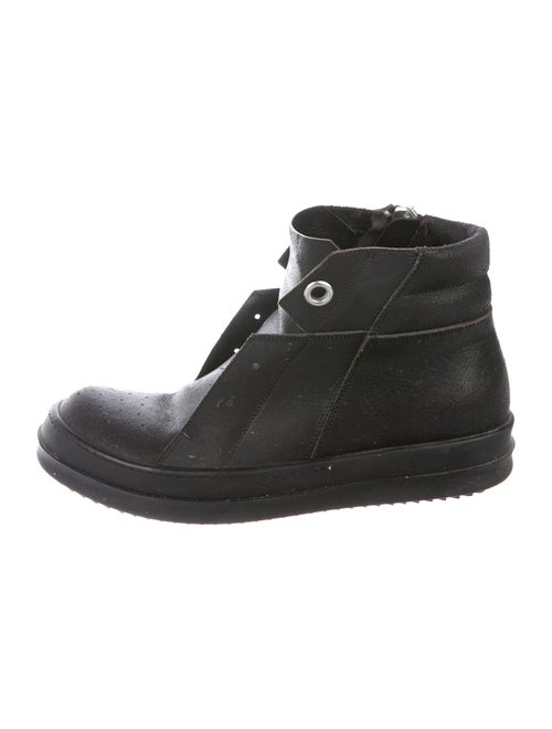 Rick Owens Leather Sneakers Black
