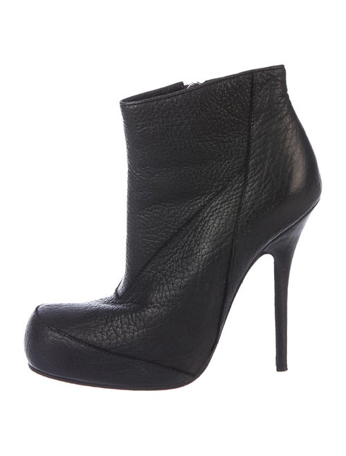 Rick Owens Leather Boots Black