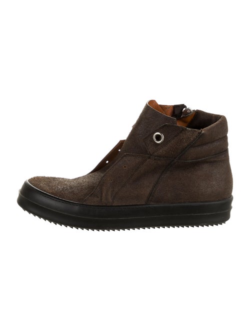 Rick Owens Suede Sneakers Brown