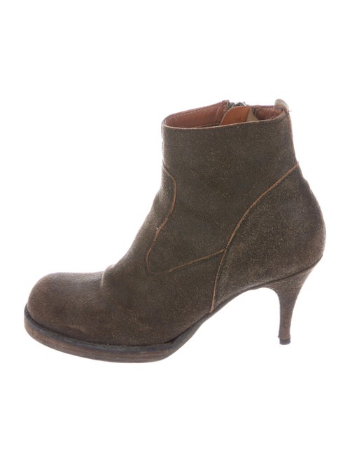 Rick Owens Suede Boots Brown
