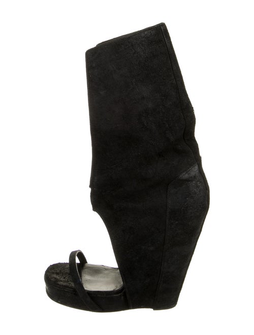 Rick Owens Suede Boots Black