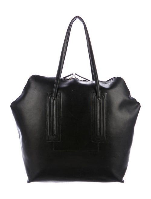 Rick Owens Large Leather Weekender Black