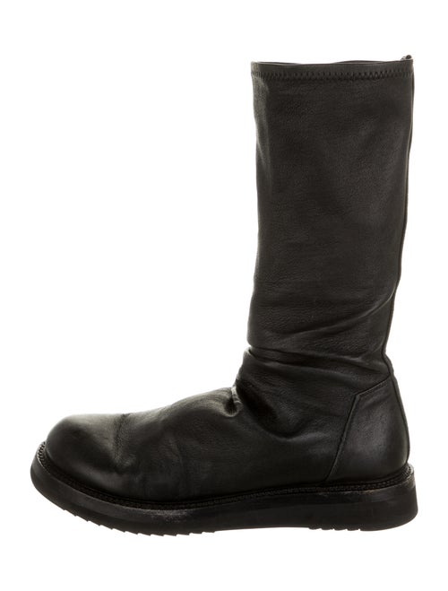 Rick Owens Leather Boots Black