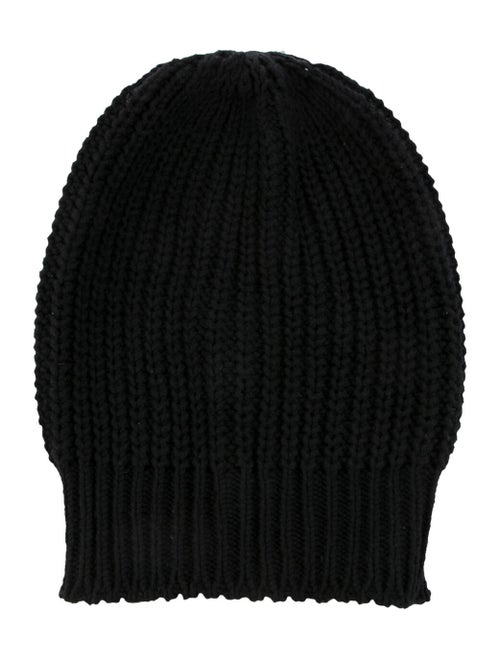 Rick Owens Wool Knit Beanie Black