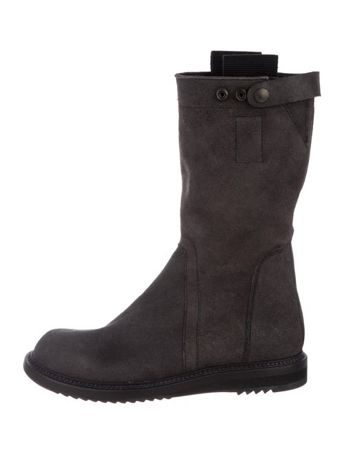 Rick Owens Suede Boots Black
