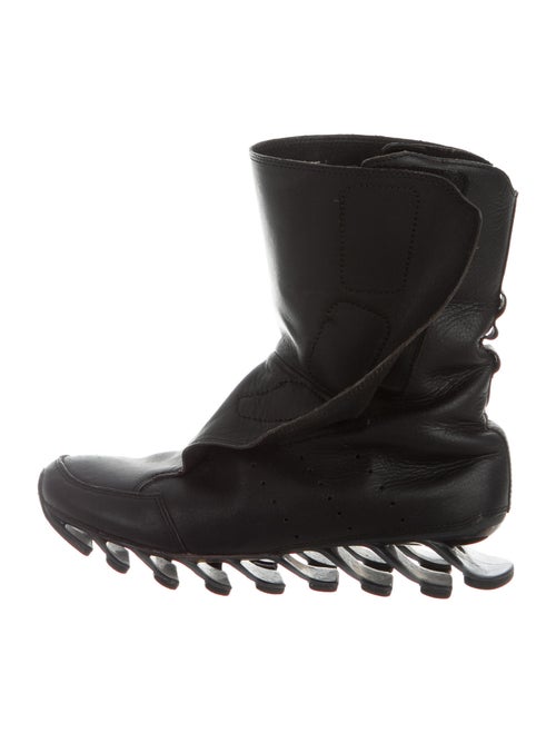 Rick Owens Leather Boots Black