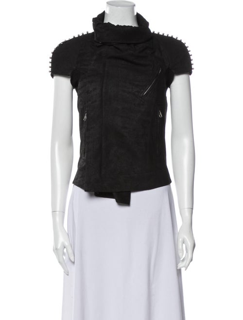 Rick Owens Leather Vest Black