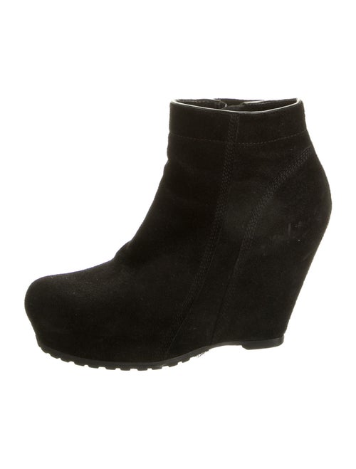 Rick Owens Suede Boots Black