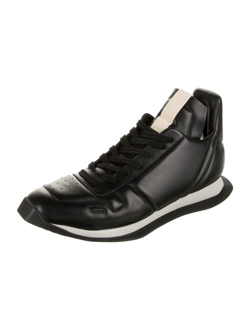 Rick Owens Leather Sneakers Black