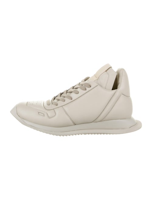 Rick Owens Leather Printed Sneakers