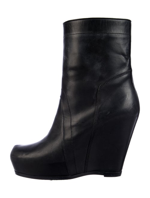 Rick Owens Leather Boots Black