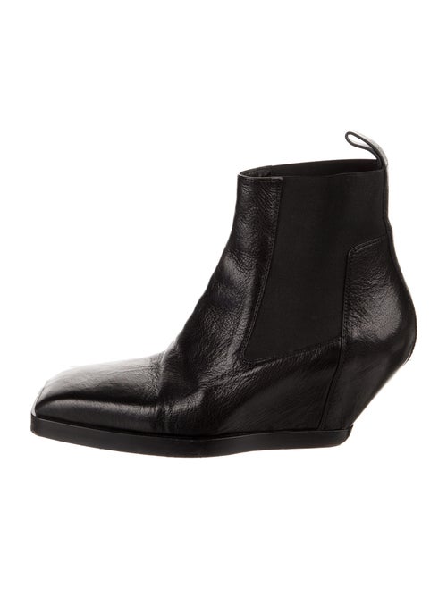 Rick Owens Leather Boots Black