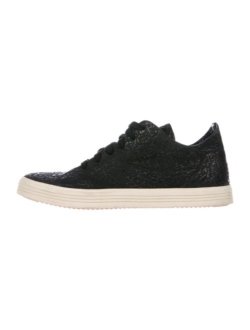 Rick Owens Leather Sneakers Black