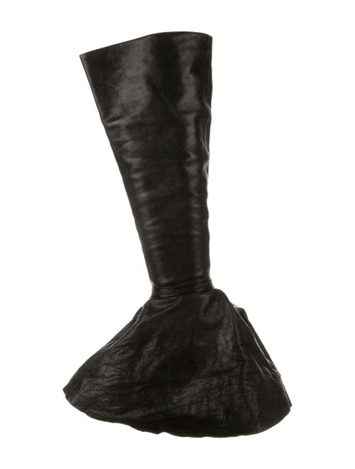 Rick Owens Leather Boots Black