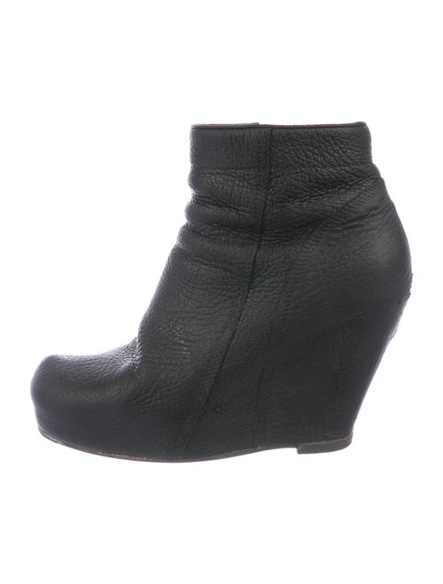 Rick Owens Leather Boots Black