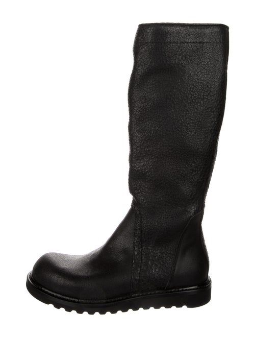 Rick Owens Leather Boots Black