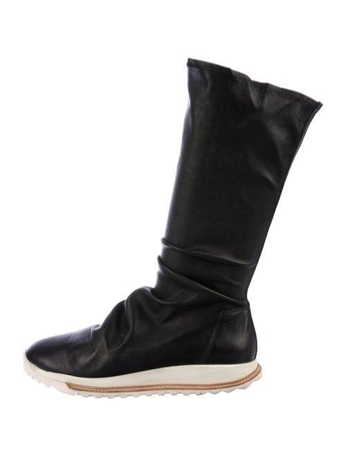 Rick Owens Leather Boots Black