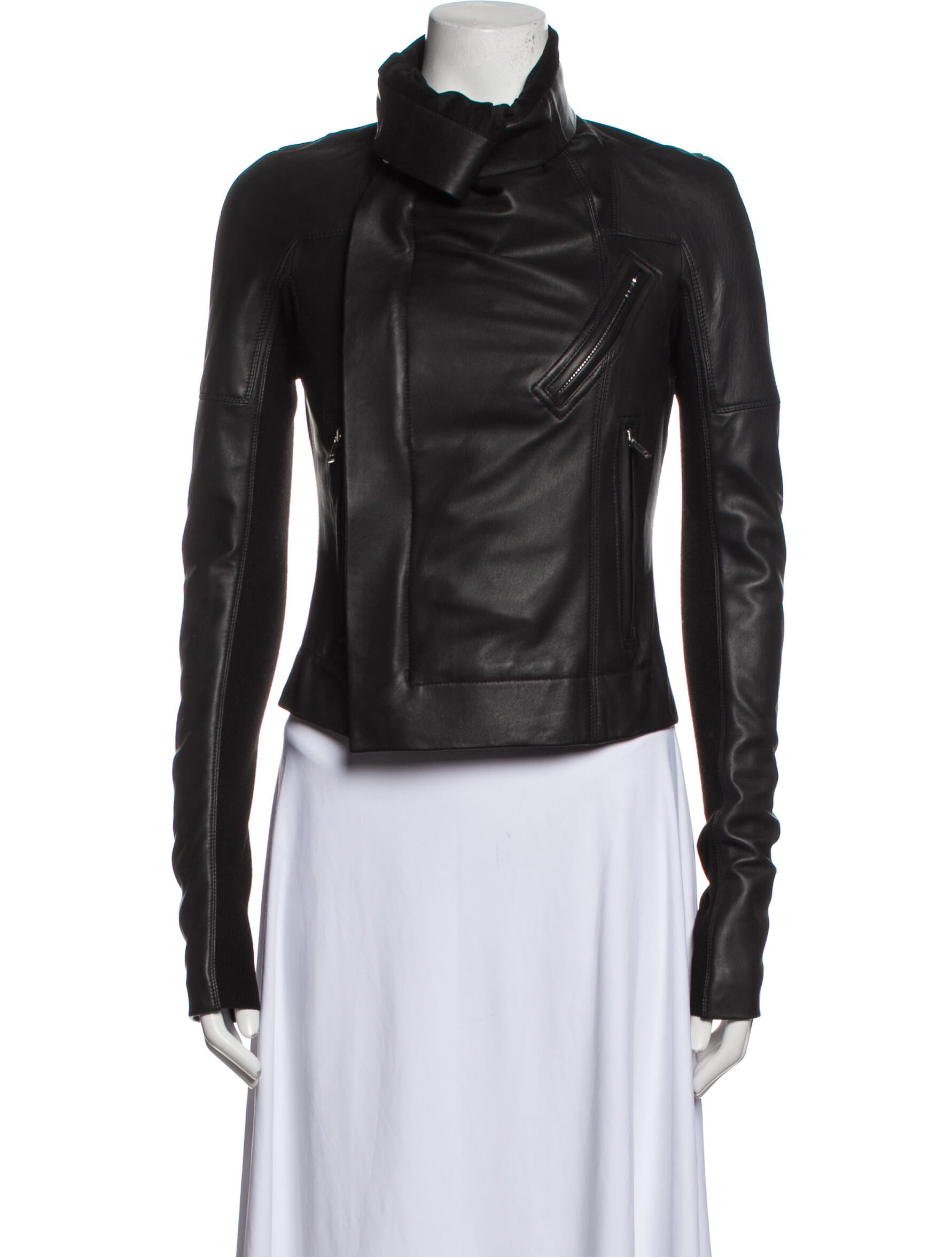 Rick Owens Lamb Leather Biker Jacket