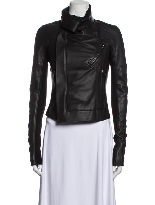 Rick Owens Lamb Leather Biker Jacket