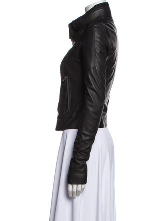 Rick Owens Lamb Leather Biker Jacket