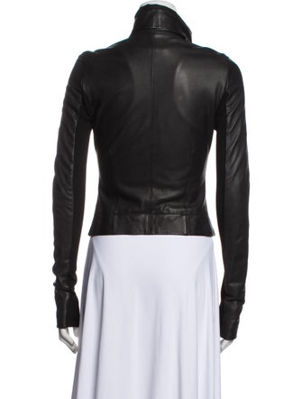 Rick Owens Lamb Leather Biker Jacket