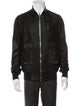 Rick Owens Lamb Leather Bomber Jacket