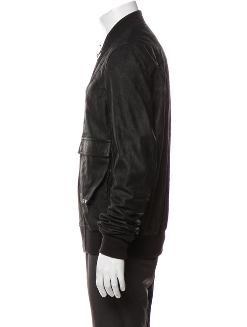 Rick Owens Lamb Leather Bomber Jacket