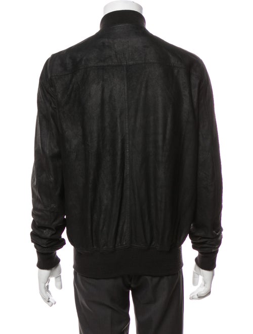 Rick Owens Lamb Leather Bomber Jacket