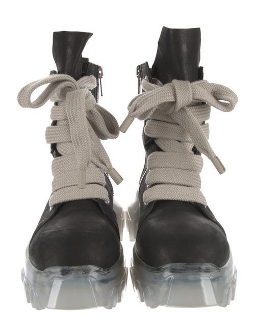 Rick Owens Bozo Tractor Jumbo Lace Leather Hiking Boots