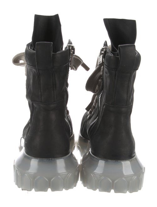 Rick Owens Bozo Tractor Jumbo Lace Leather Hiking Boots