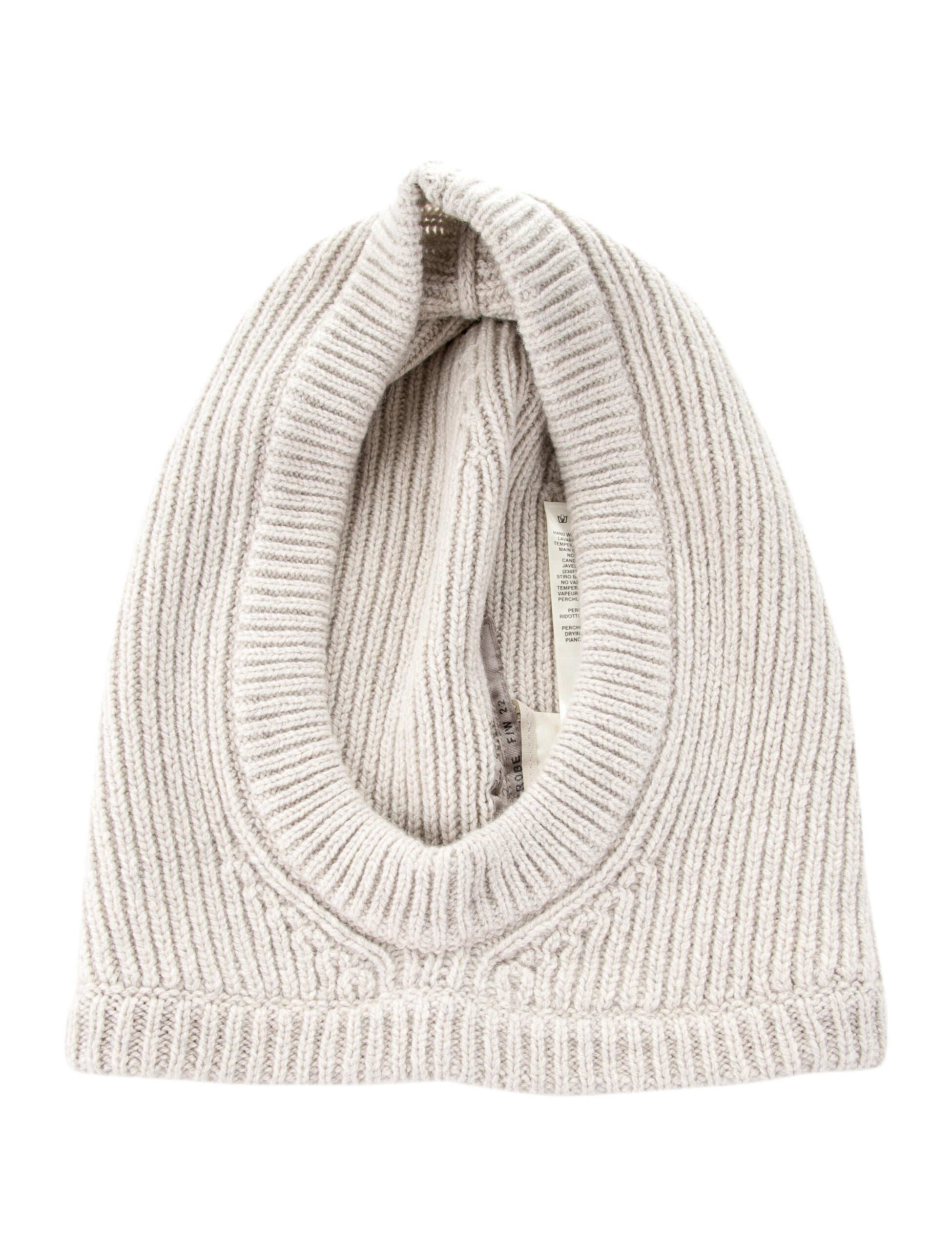 帽子 Rick Owens - Cashmere Hood Rick Owens Black Cashmere Knit Balaclava Hood Luxor FW23 | eBay