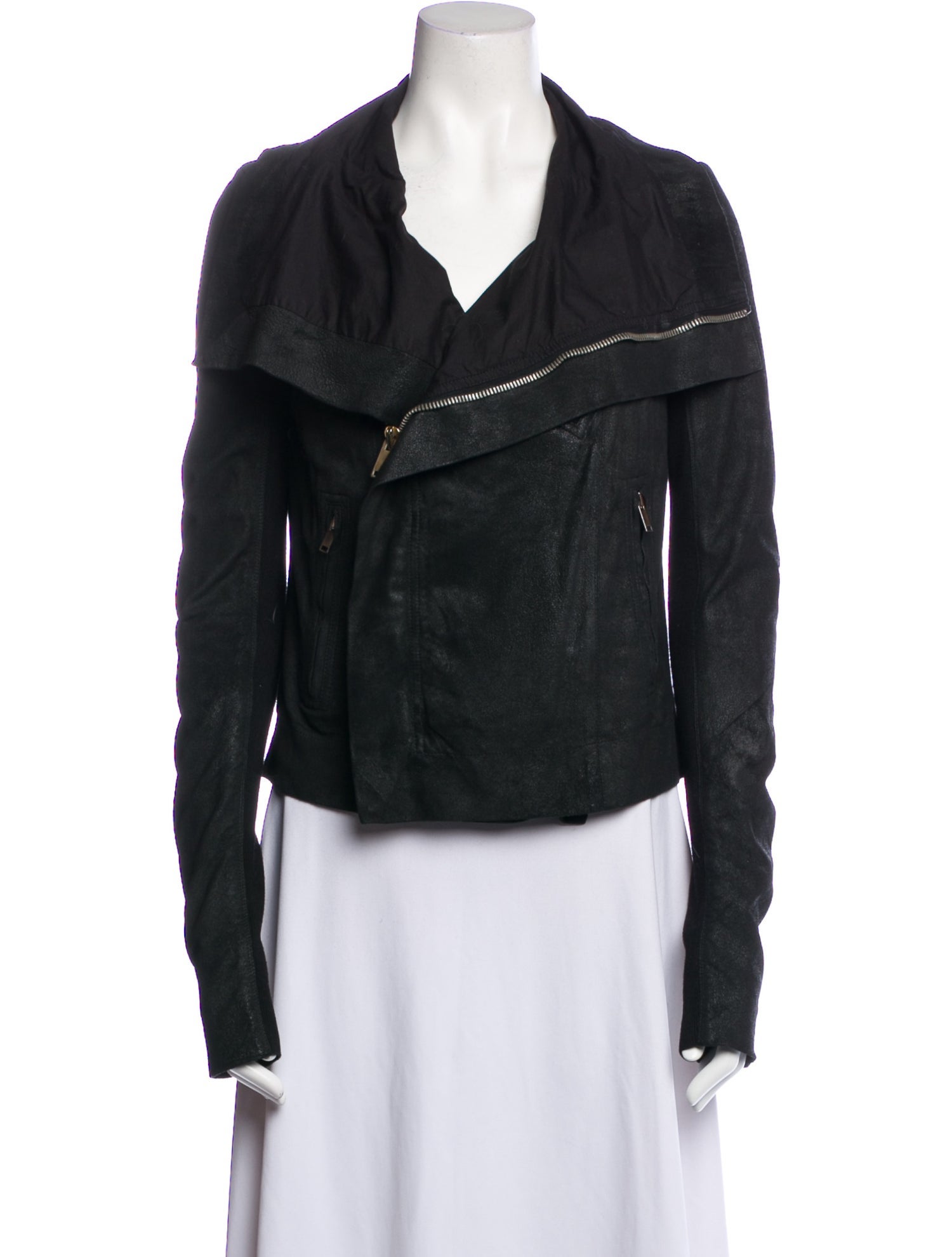 Rick Owens Leather Biker Jacket