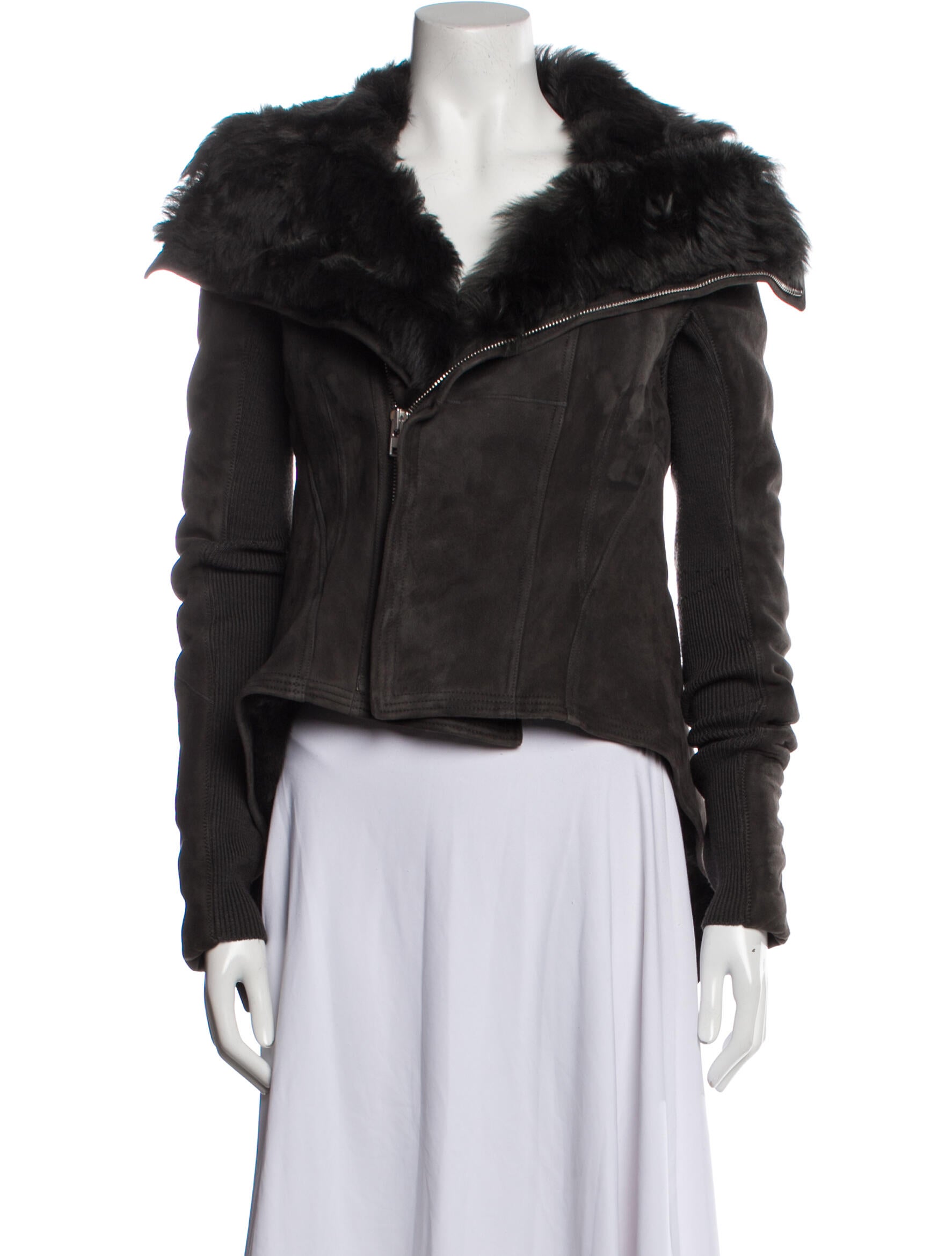 Rick Owens Shearling Fur Jacket