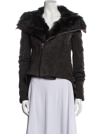 Rick Owens Shearling Fur Jacket