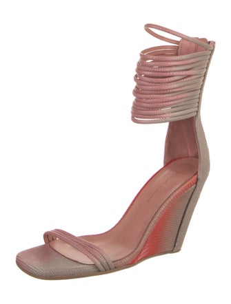 Rick Owens Embossed Leather Sandals