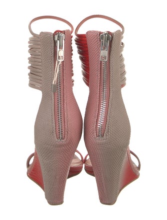 Rick Owens Embossed Leather Sandals