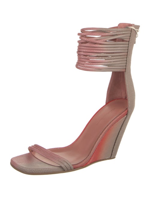 Rick Owens Embossed Leather Sandals