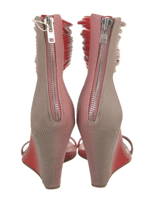 Rick Owens Embossed Leather Sandals