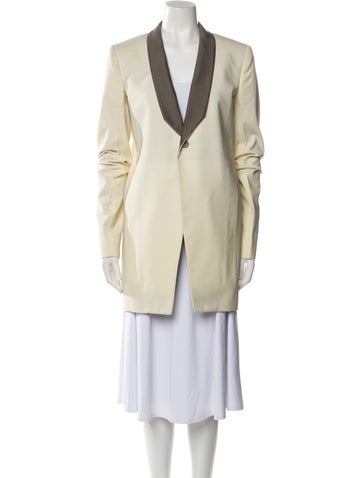 Rick Owens Jackets Wool Colorblock Pattern Blazer Us4, It40 | S