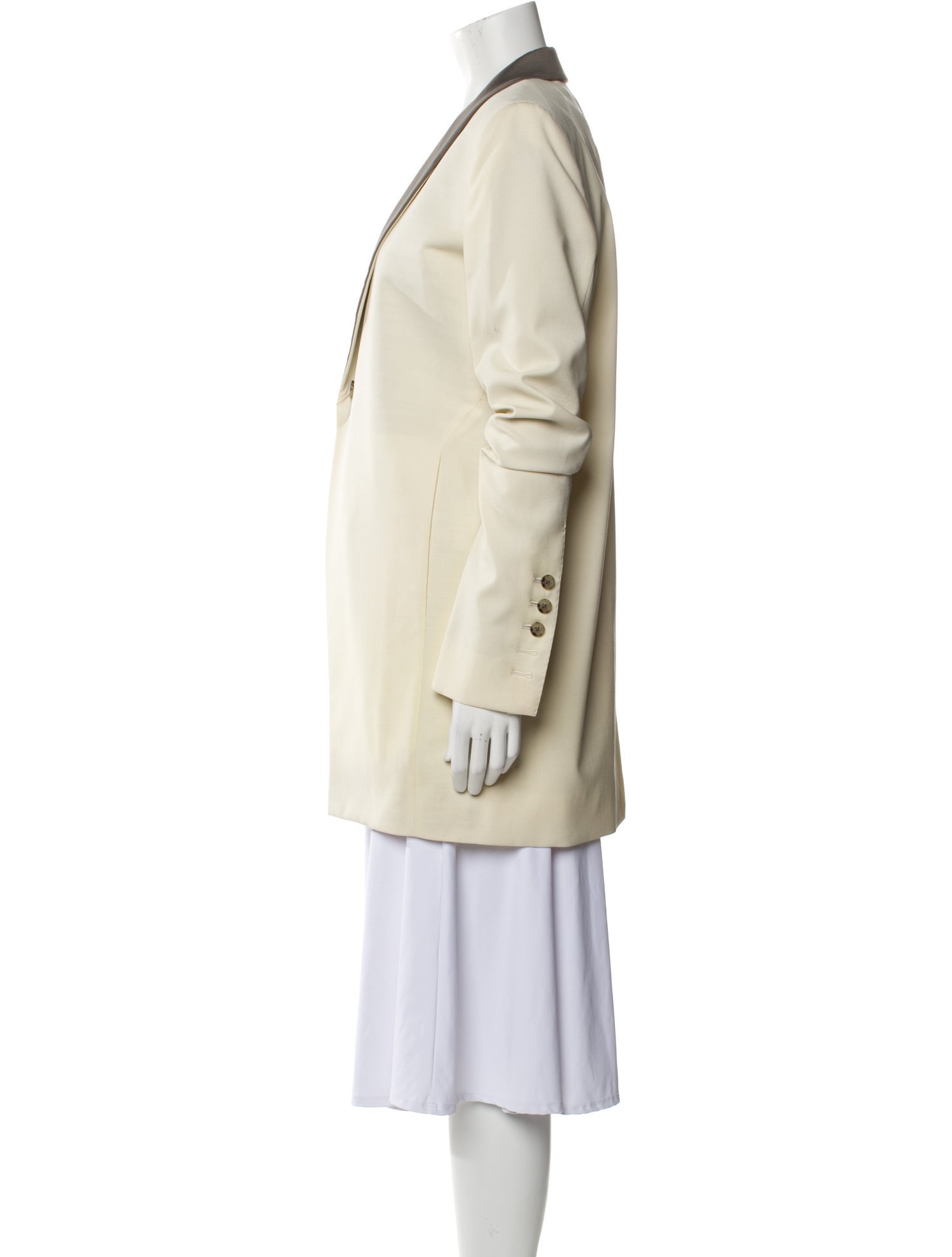 Rick Owens Wool Colorblock Pattern Blazer