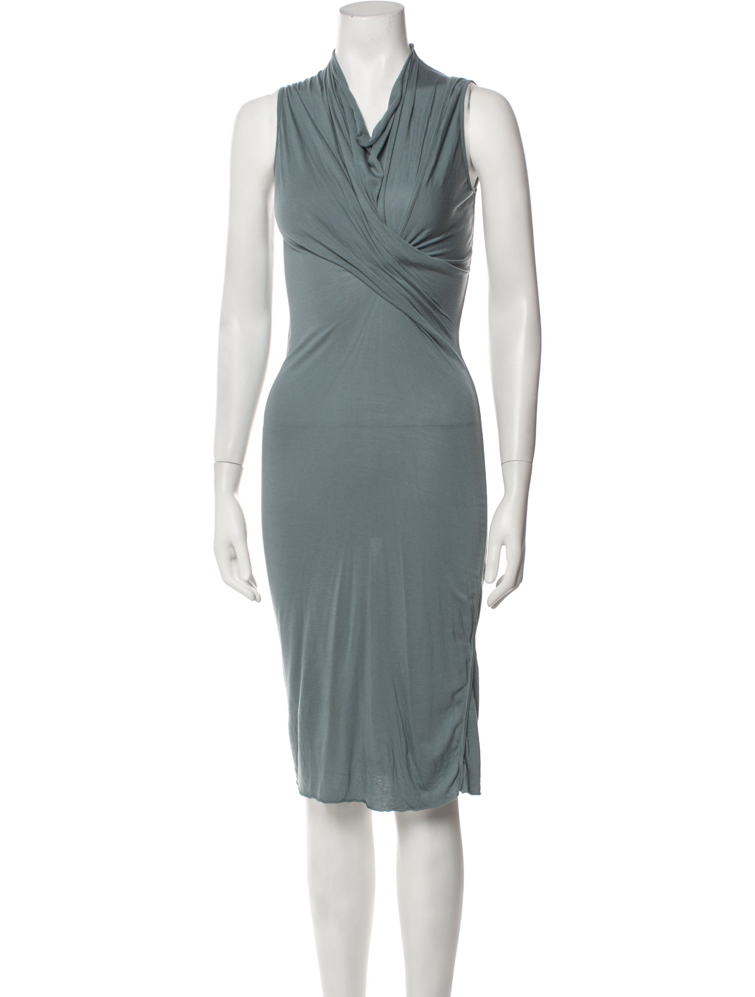 Rick Owens Cowl Neck Knee-Length Dress