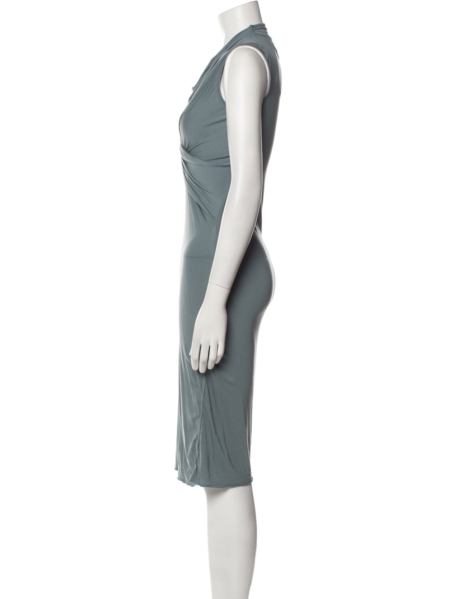 Rick Owens Cowl Neck Knee-Length Dress