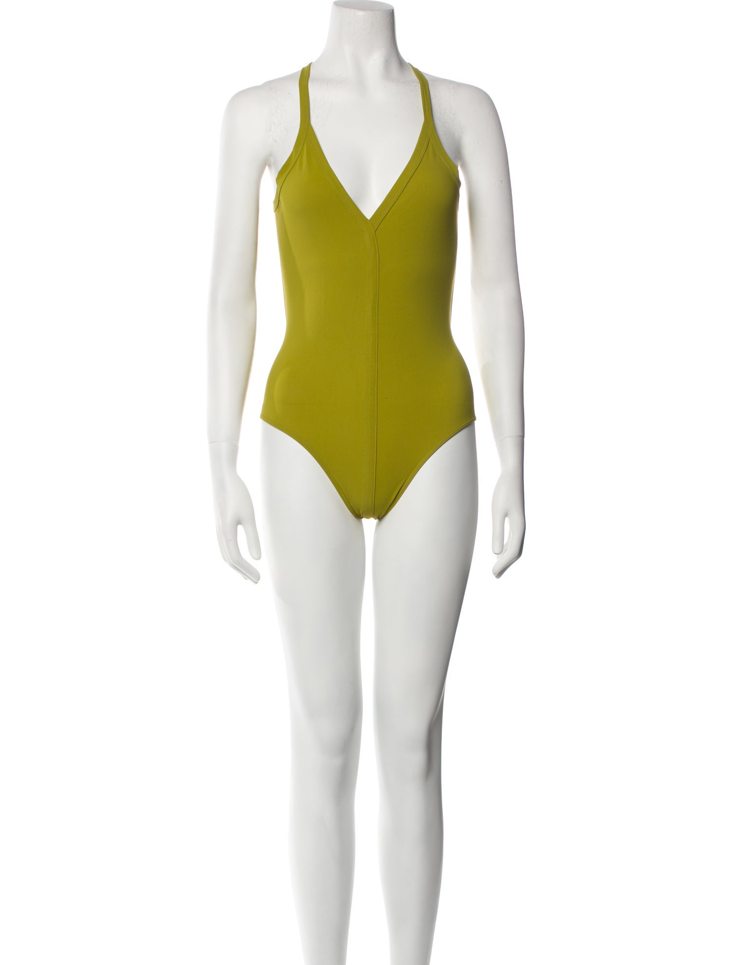 Rick Owens Plunge Neckline Sleeveless Bodysuit