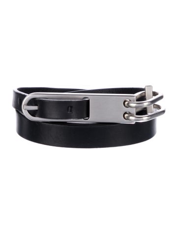 Rick Owens Belts Skinny Leather Belt M